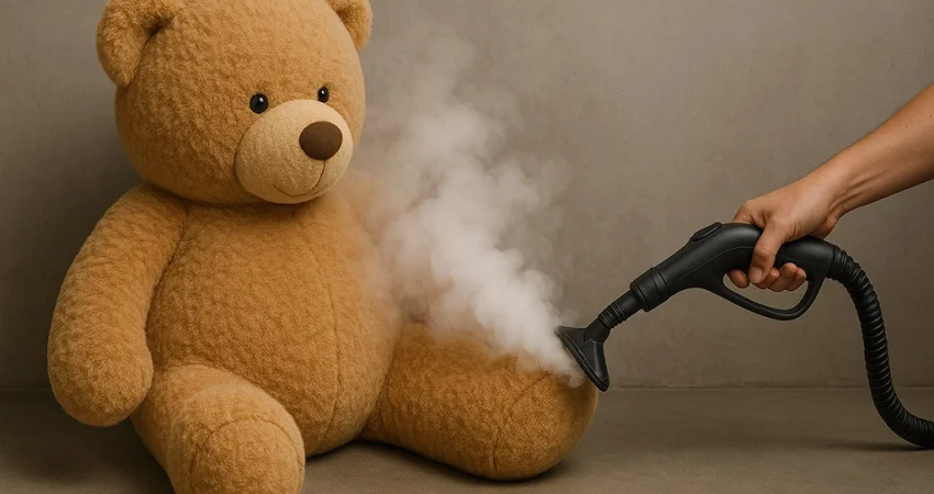 limpieza a vapor para peluches gigantes