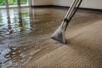 Extracci&oacute;n de agua en alfombras inundadas